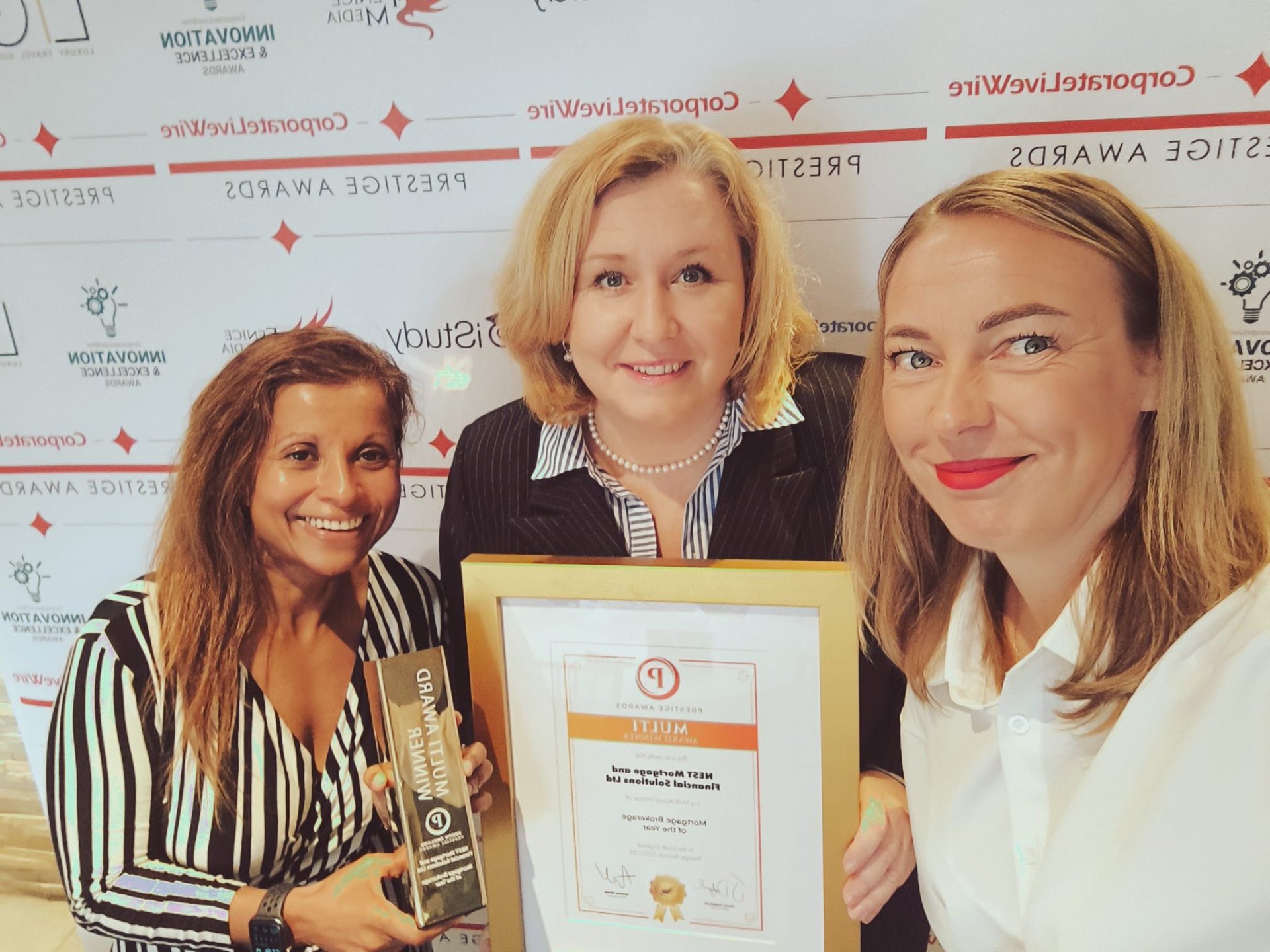 NEST team at Prestige Awards ceremony